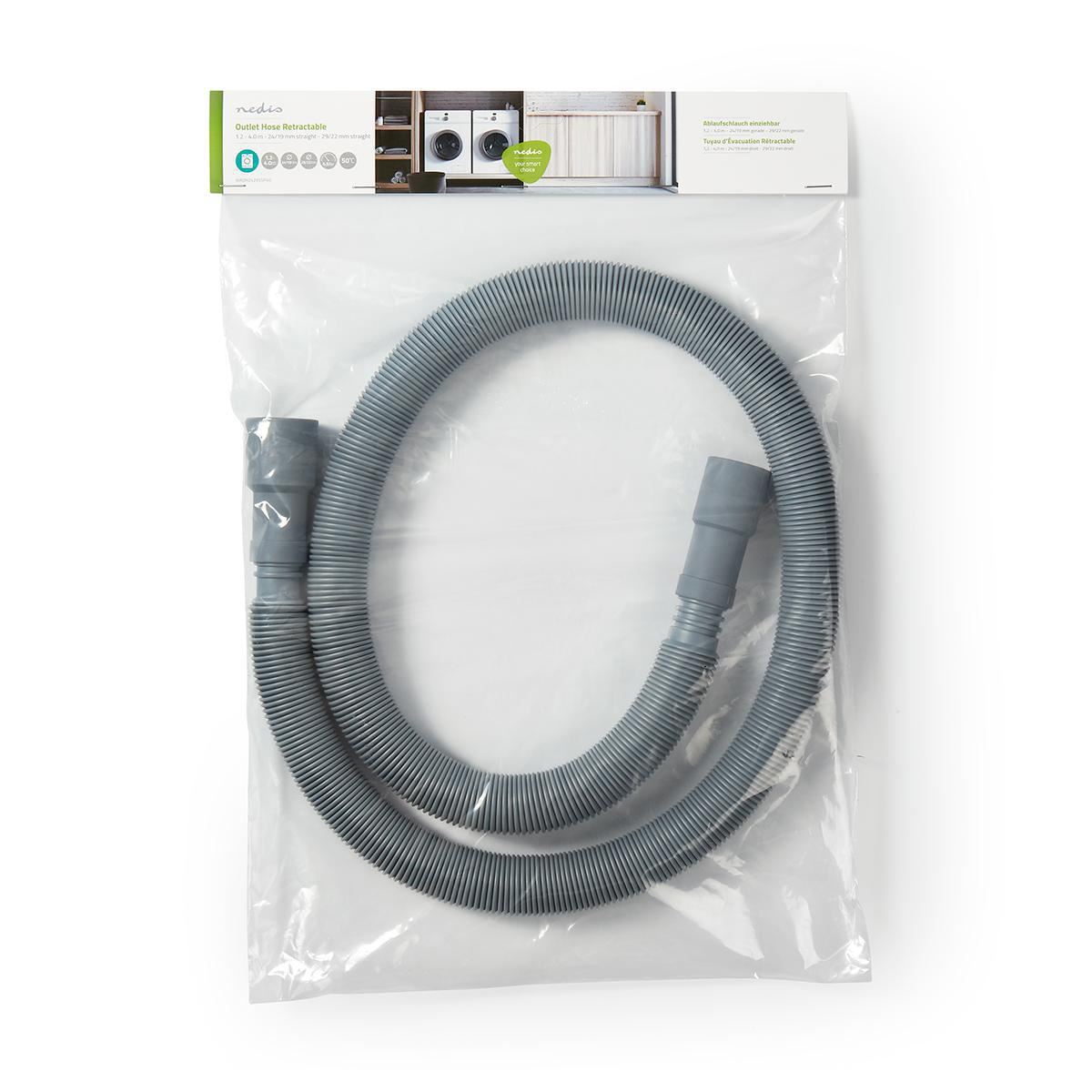 Outlet Hose Extendable 24/19mm Straight to 29/22mm Straight 0.5 50 °C 1.20 to 4m - WAOH2429SSP40