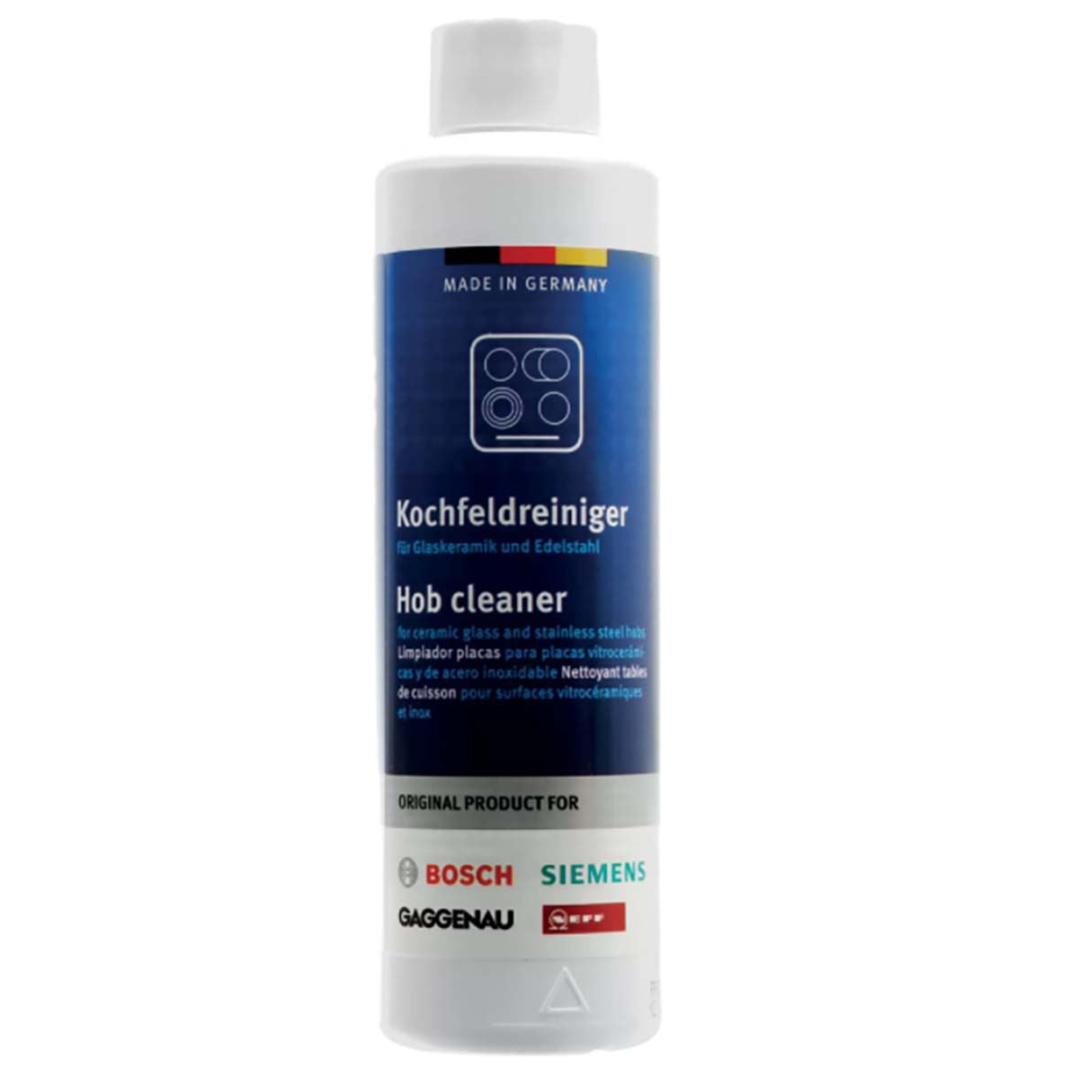 Bosch Glass ceramic cleaner for ceramic, induction+stainless steel hobs - 250 ml