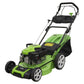 Dellonda Self-Propelled Petrol Lawnmower Grass Cutter with Height Adjustment & Grass Bag 149cc 18"/46cm 4-Stroke Engine DG101