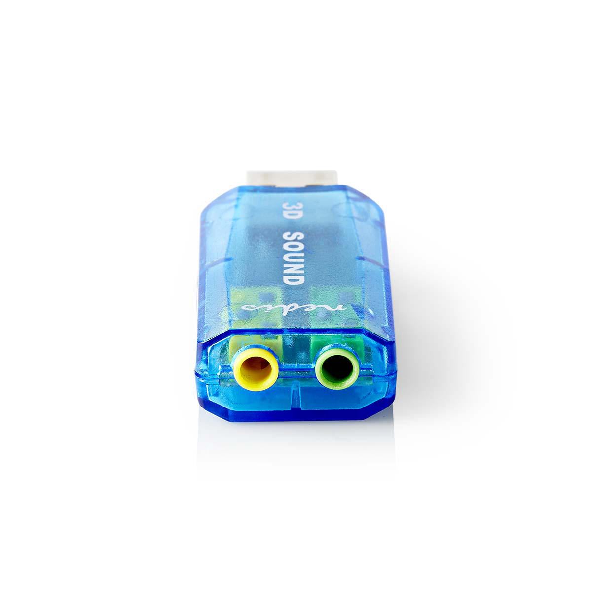 Nedis Sound Card 3D sound 5.1 USB 2.0 Double 3.5mm Connector USCR10051BU