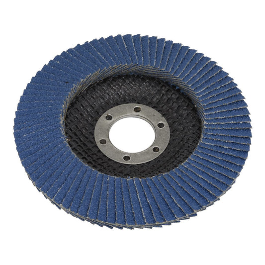 Sealey Flap Disc Zirconium 115mm 22mm Bore 120Grit FD115120