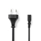 Nedis Power Cable Euro Plug to IEC-320-C7 5m Black PCGP11040BK50