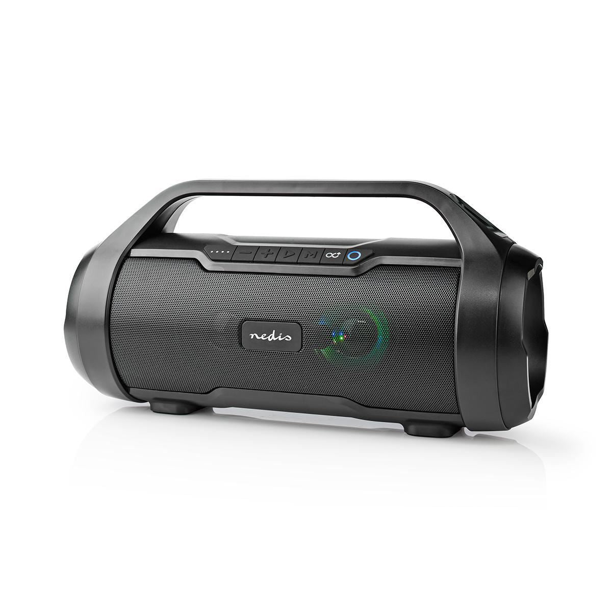 Nedis Party Boombox 6 Hours Playtime Bluetooth® TWS Party Lights Black - SPBB310BK