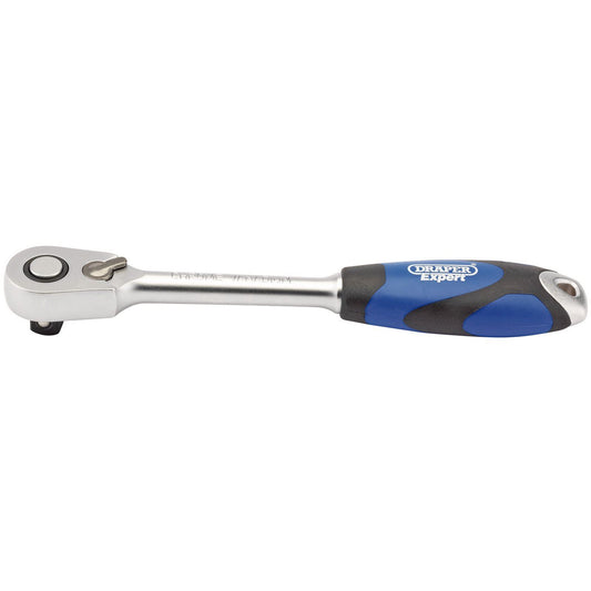 Draper 1/2" Square Drive 60 Tooth Micro Head Reversible Soft Grip Ratchet 26516
