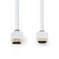 Nedis 1.5m High Speed HDMI Cable 4K@60Hz 18 Gbps 3m Round - CVBW34000WT15