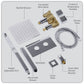 Baridi Concealed Thermostatic Shower Set 20 x 20cm Square Head & Hand Shower - Chrome DH320