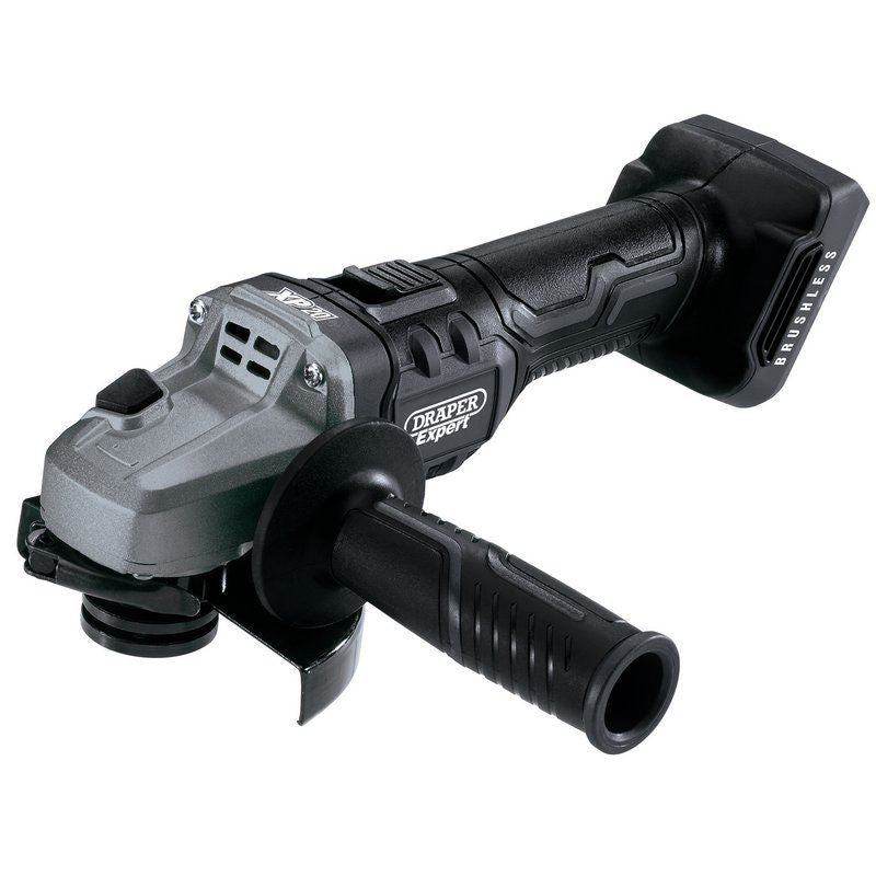 Draper Xp20 20V Brushless 115mm Angle Grinder - Bare - 55953