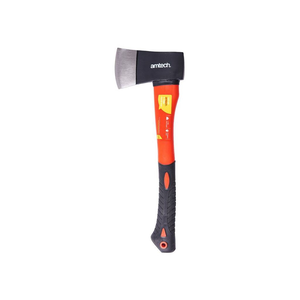 1.3Lb Hand Axe Fibreglass Shaft Handle Log Fire Wood Chopper Camping 21oz - A2980