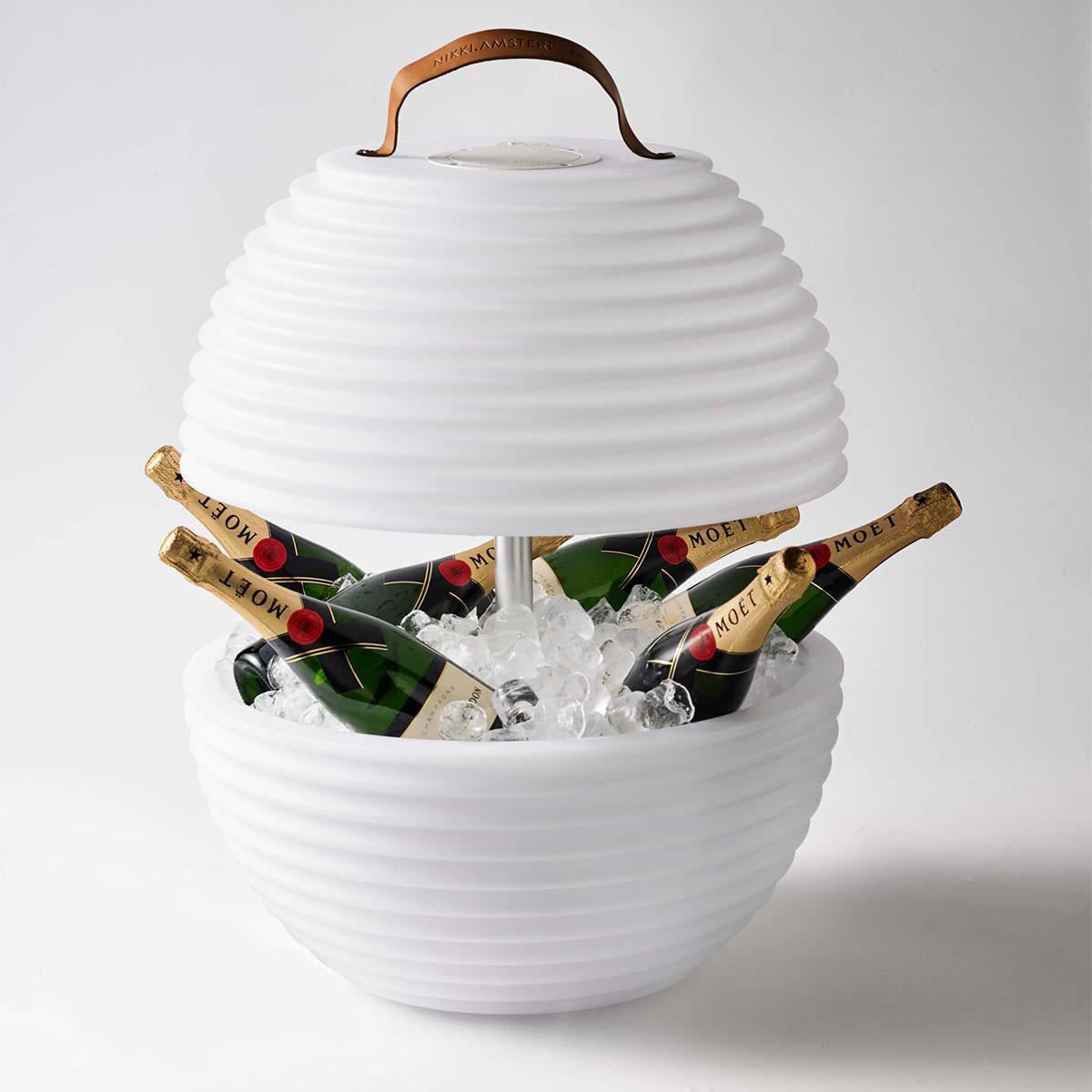 Nikki.Amsterdam The.Bowl Bluetooth Speaker Lamp and Winecooler