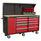 Sealey Mobile Workstation 10 Drawer with Backboard AP6310
