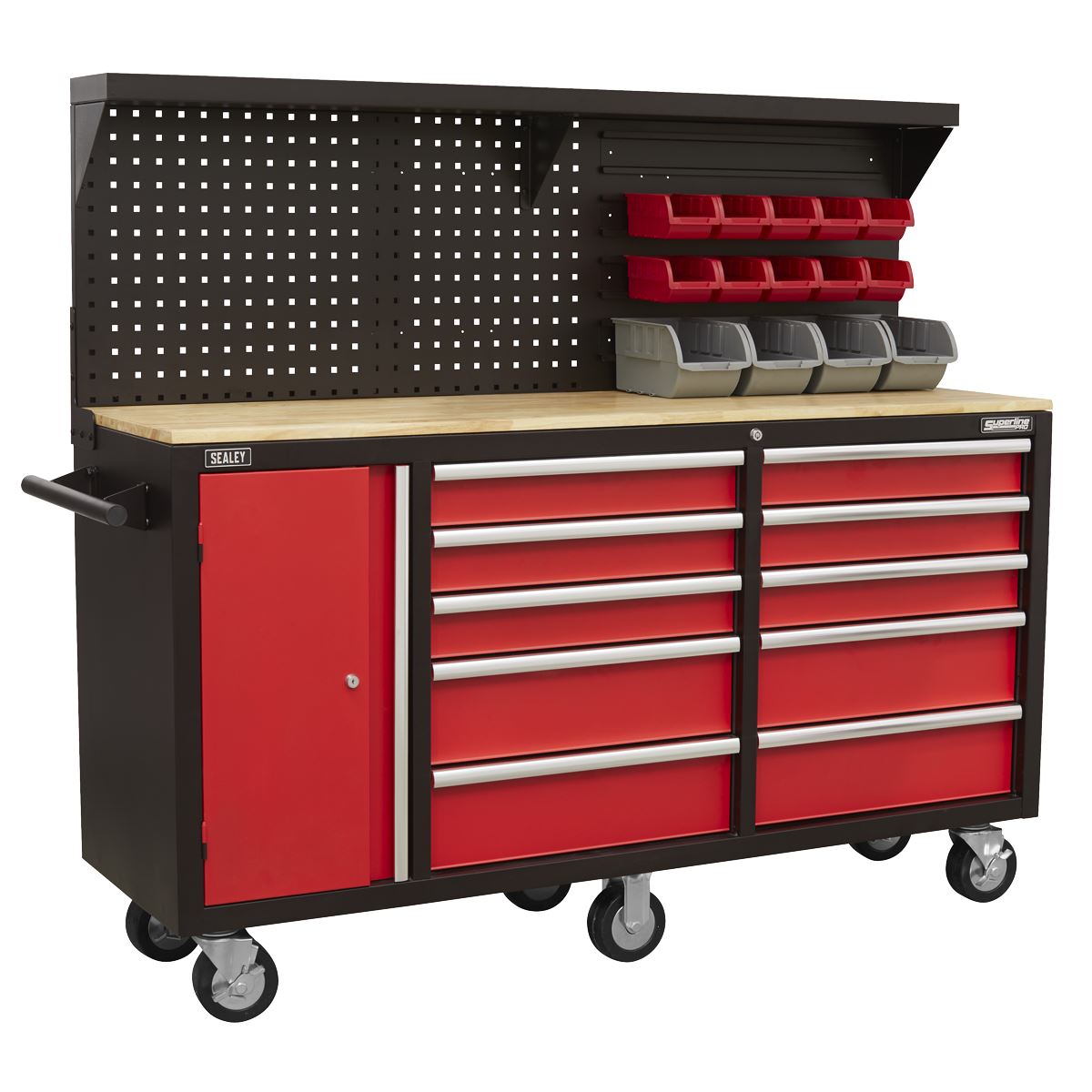 Sealey Mobile Workstation 10 Drawer with Backboard AP6310