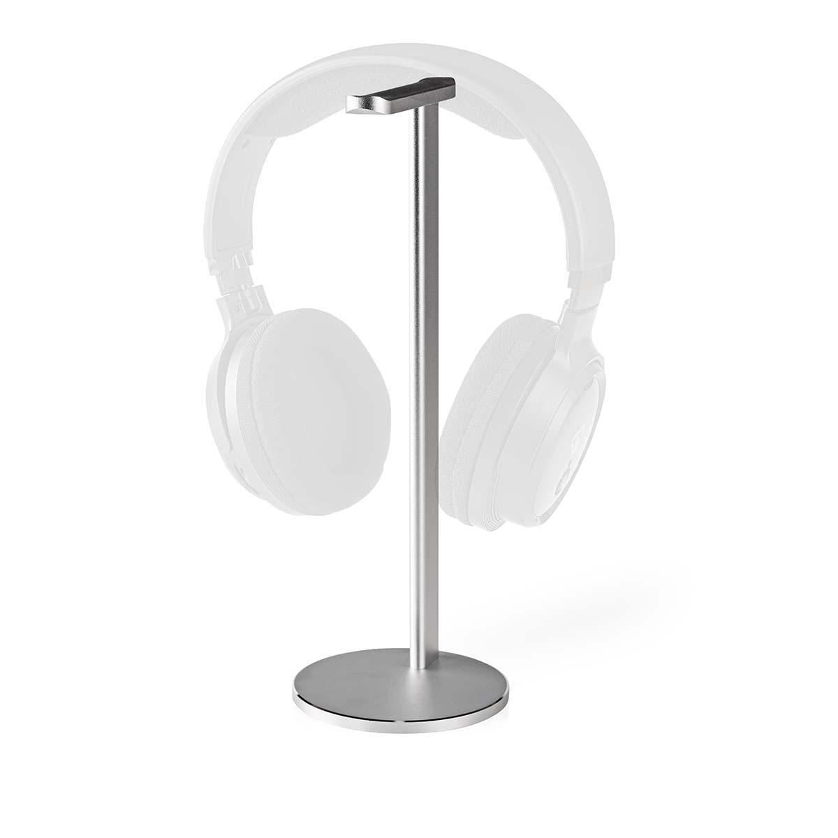 Nedis Headphones Stand Aluminium Design 98 x 276mm Silver HPST200AL