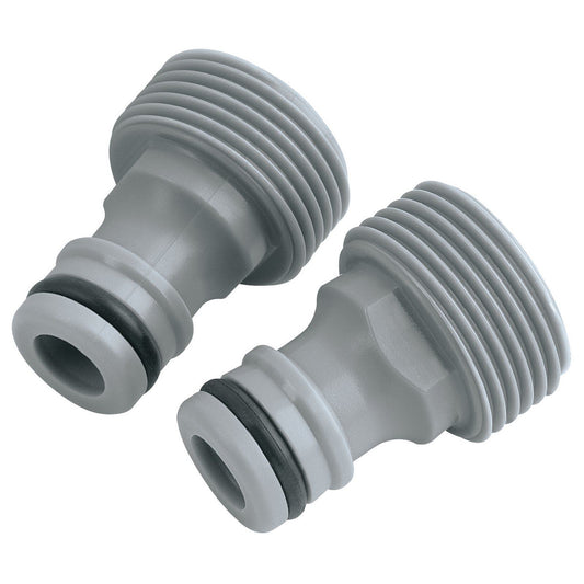 Draper 25905 3/4in BSP Female to Male Connectors (twin pack)