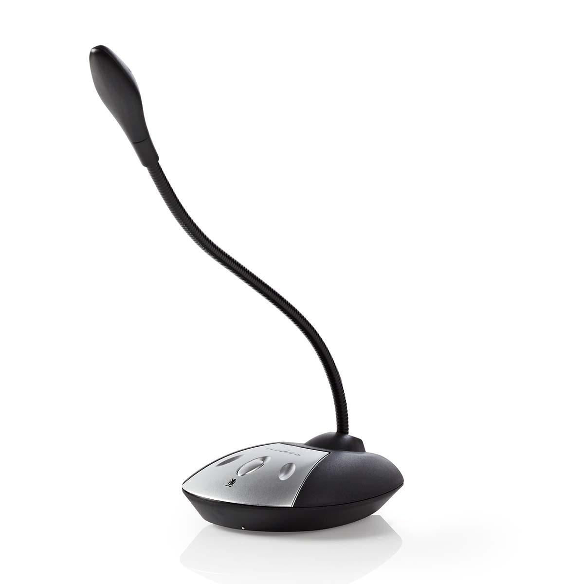Nedis Wired Microphone USB Black/Grey MICDU100BK