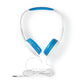 Nedis Wired Headphones 1.2 Round Cable On-ear Blue/White - HPWD4200BU