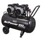 Sealey 100L Oil Free Low Noise Direct Drive Air Compressor 2 x 2hp SAC10001S