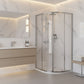 Baridi Quadrant Shower Entry Enclosure 800 x 800 x 1850mm with 6mm Tempered Glass - Chrome DH301