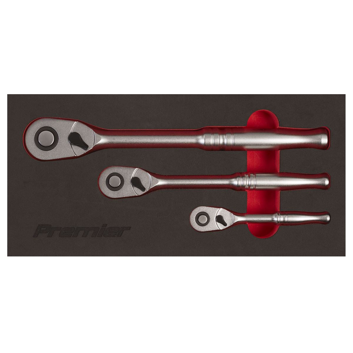 Sealey Ratchet Wrench Set 3pc Pear-Head Flip Reverse - Sealey Premier Platinum AK7933