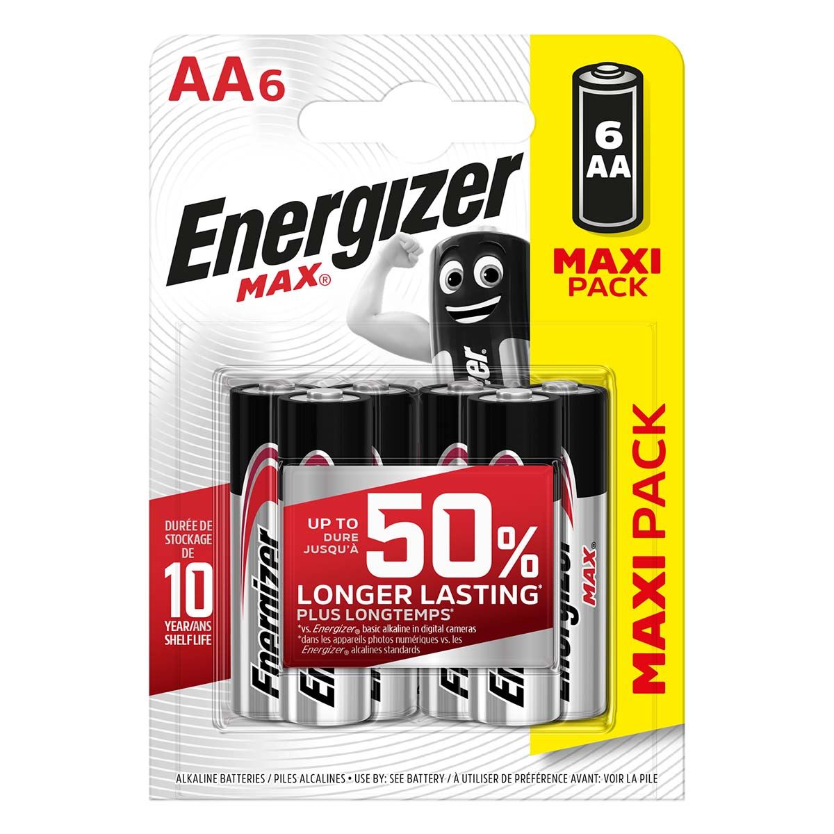 Energizer Alkaline Battery AA 1.5 V 6-Blister