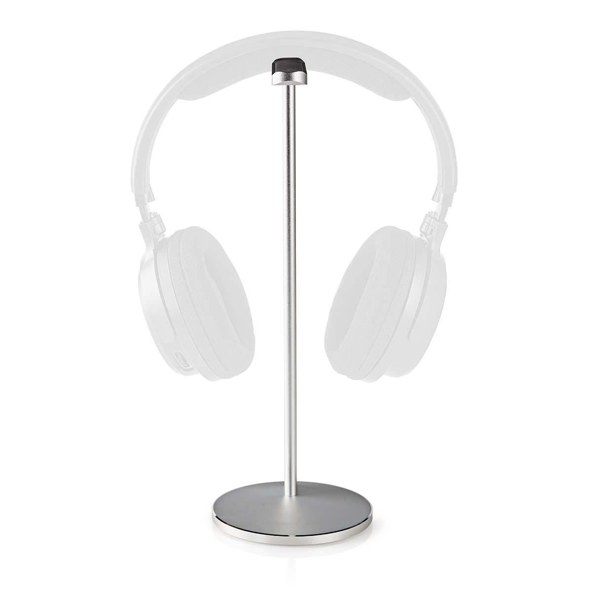 Nedis Headphones Stand Aluminium Design 98 x 276mm Silver HPST200AL
