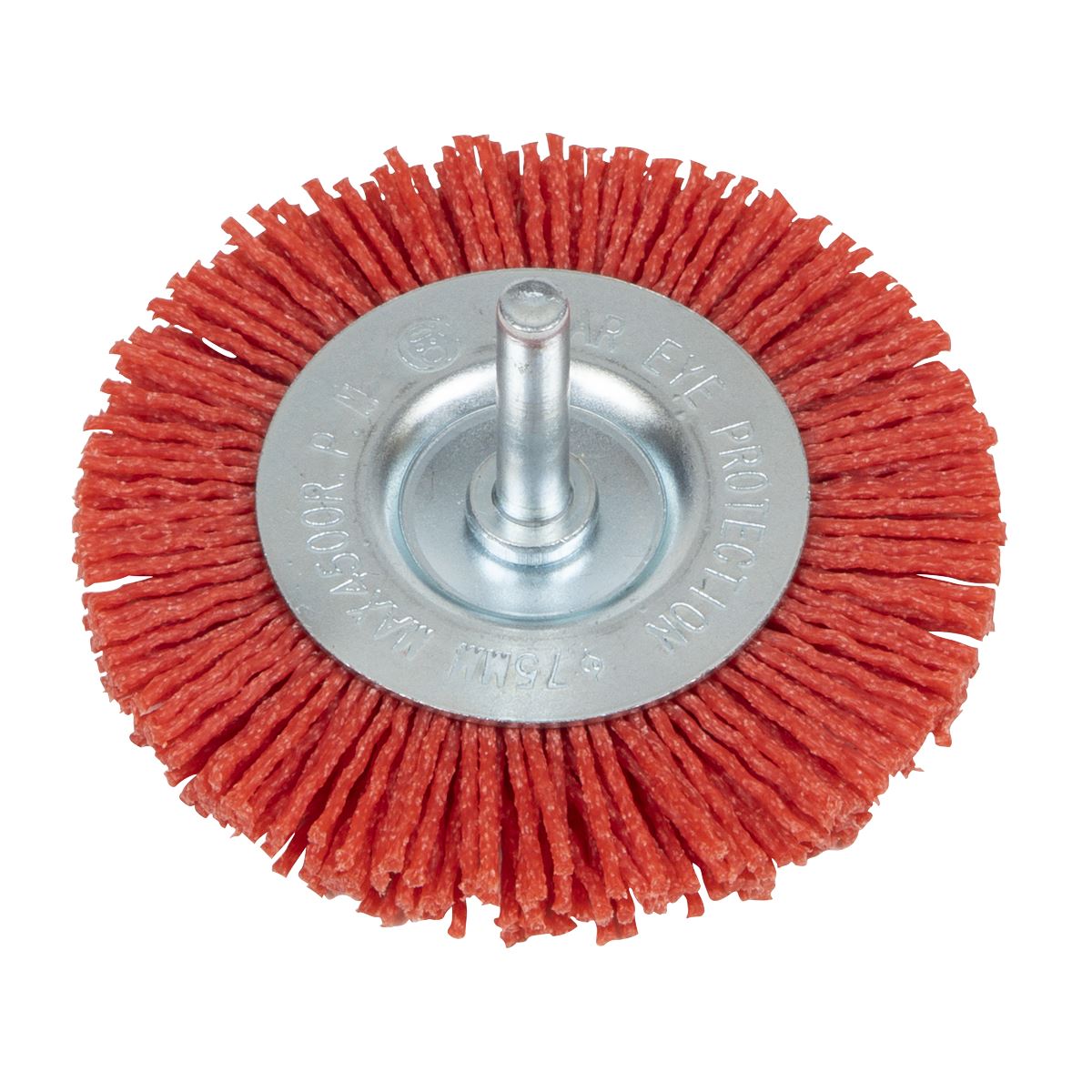 Sealey 75mm Nylon Filament Circular Brush with 6mm Shaft NFBC75