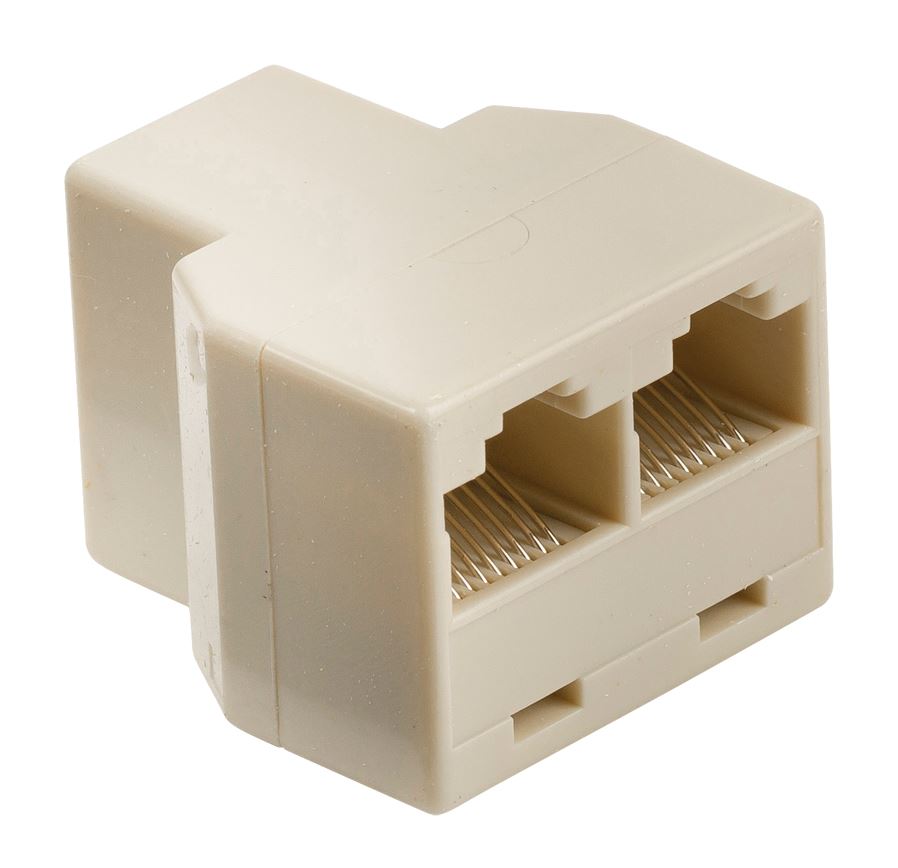Glaxio Network splitter RJ45 female - 2x RJ45 female ivory