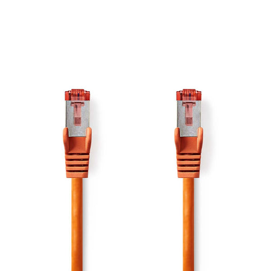 Nedis CAT6 Cable RJ45 Male RJ45 Male S/FTP 0.5m Round LSZH Orange Label