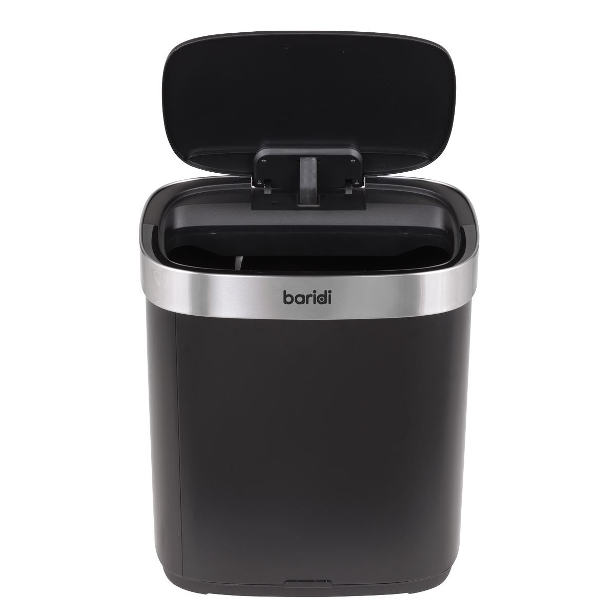 Baridi Sensor Bin 50L - Black/Stainless Steel DH281