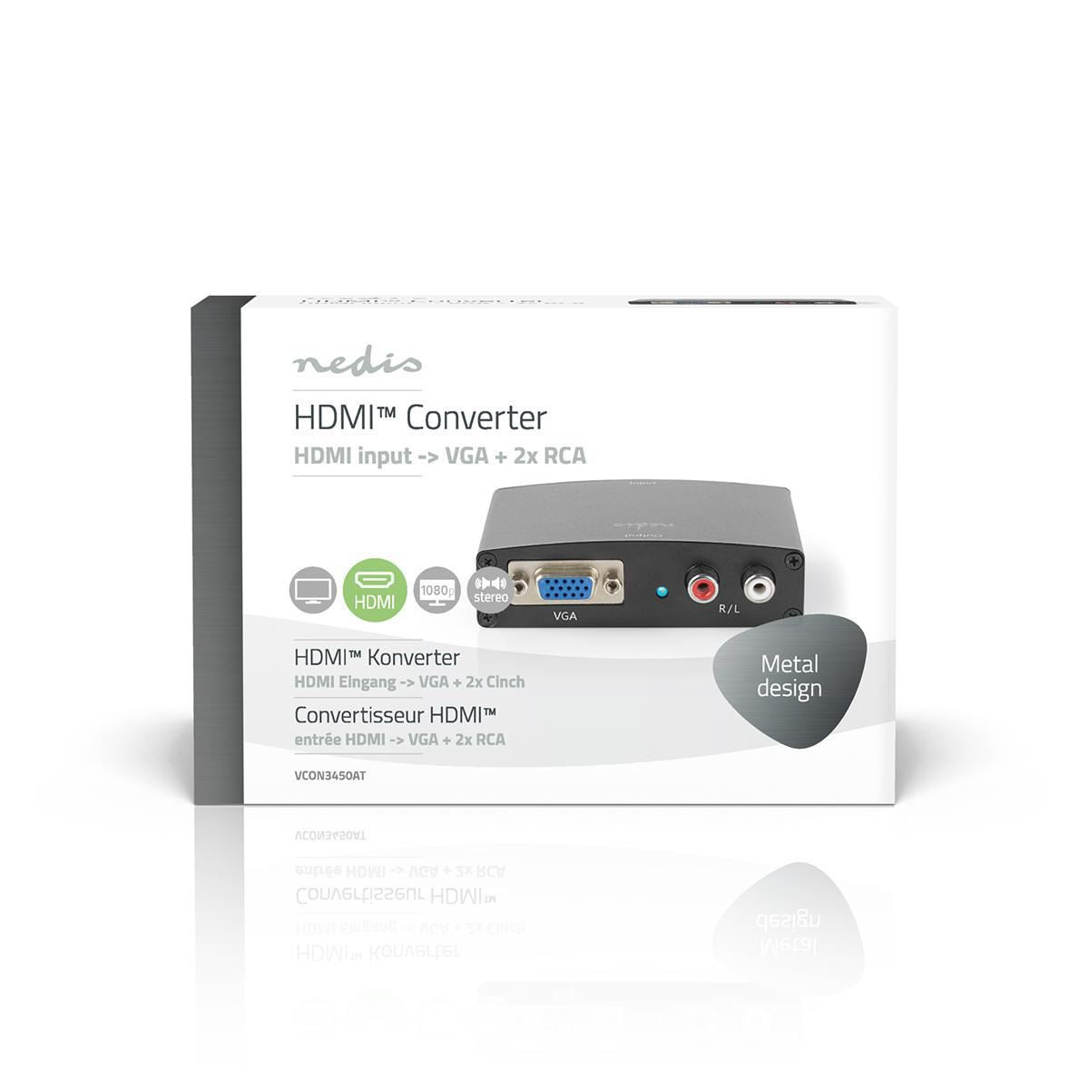 Nedis HDMI Converter HDMI to VGA - VCON3450AT
