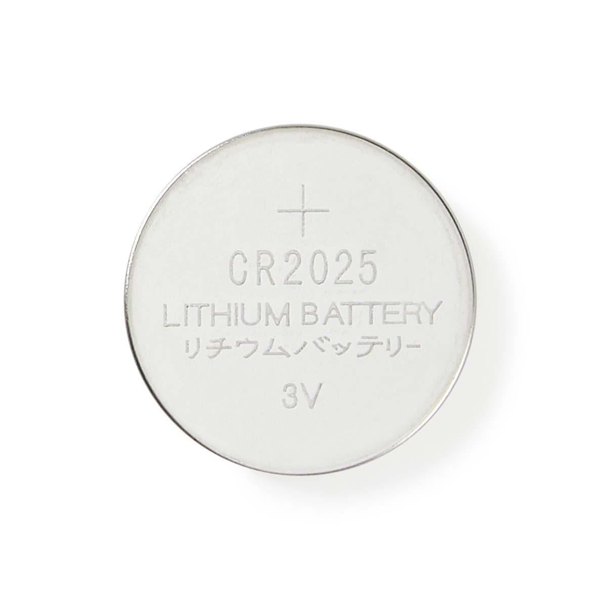 Nedis Lithium Button Cell Battery CR2025 3V 5 pieces Blister BALCR20255BL