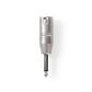 Nedis XLR Adapter XLR 3-pin Male to 6.35mm Male 10 pieces Metal CAGP15942ME