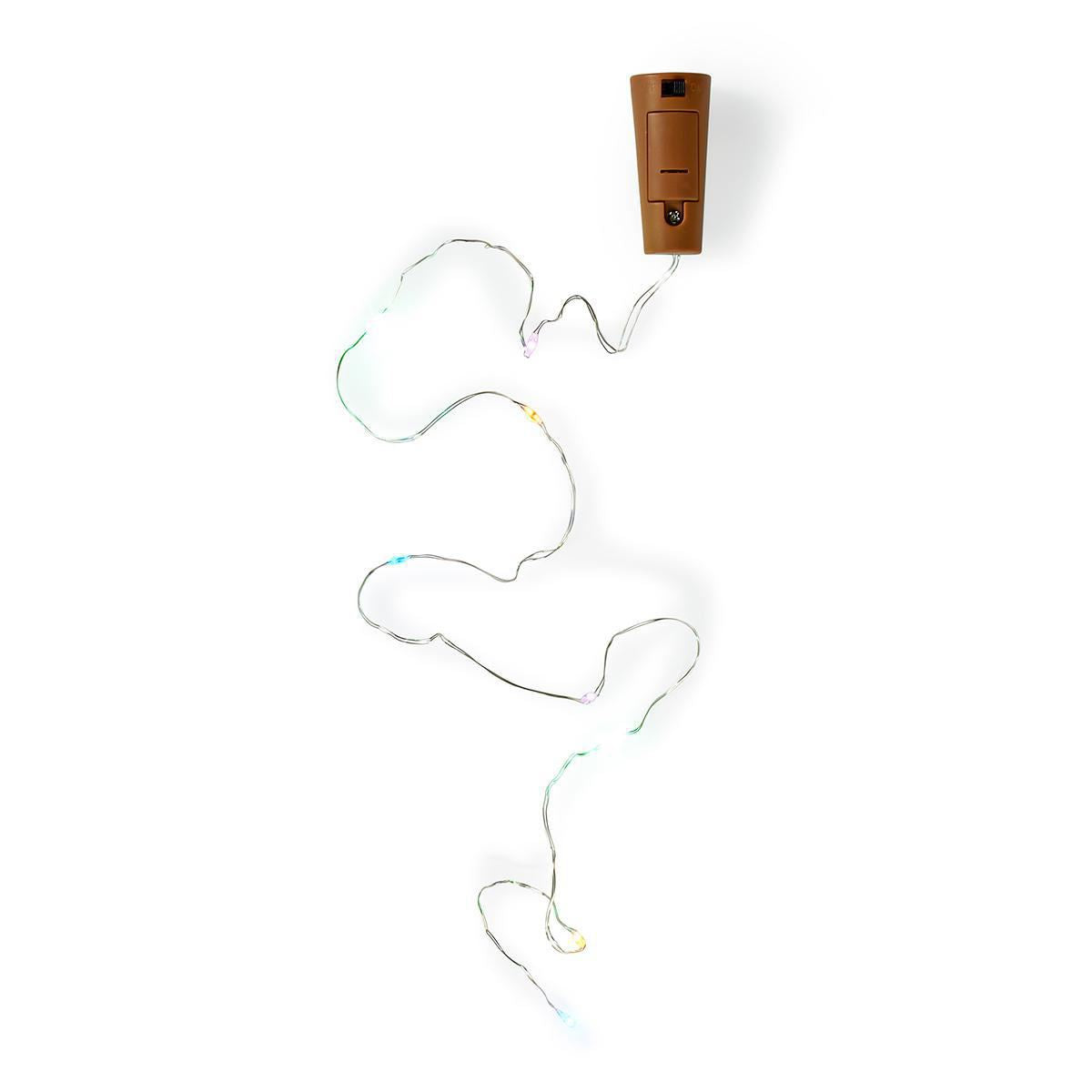 S.I.A Multi Colour LED Bottle Stopper with 8 LED, SIZE 23X48MM, 75CM String