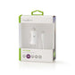 Nedis Car Charger 2.4A Fixed cable Micro USB White CCHAM240AWT