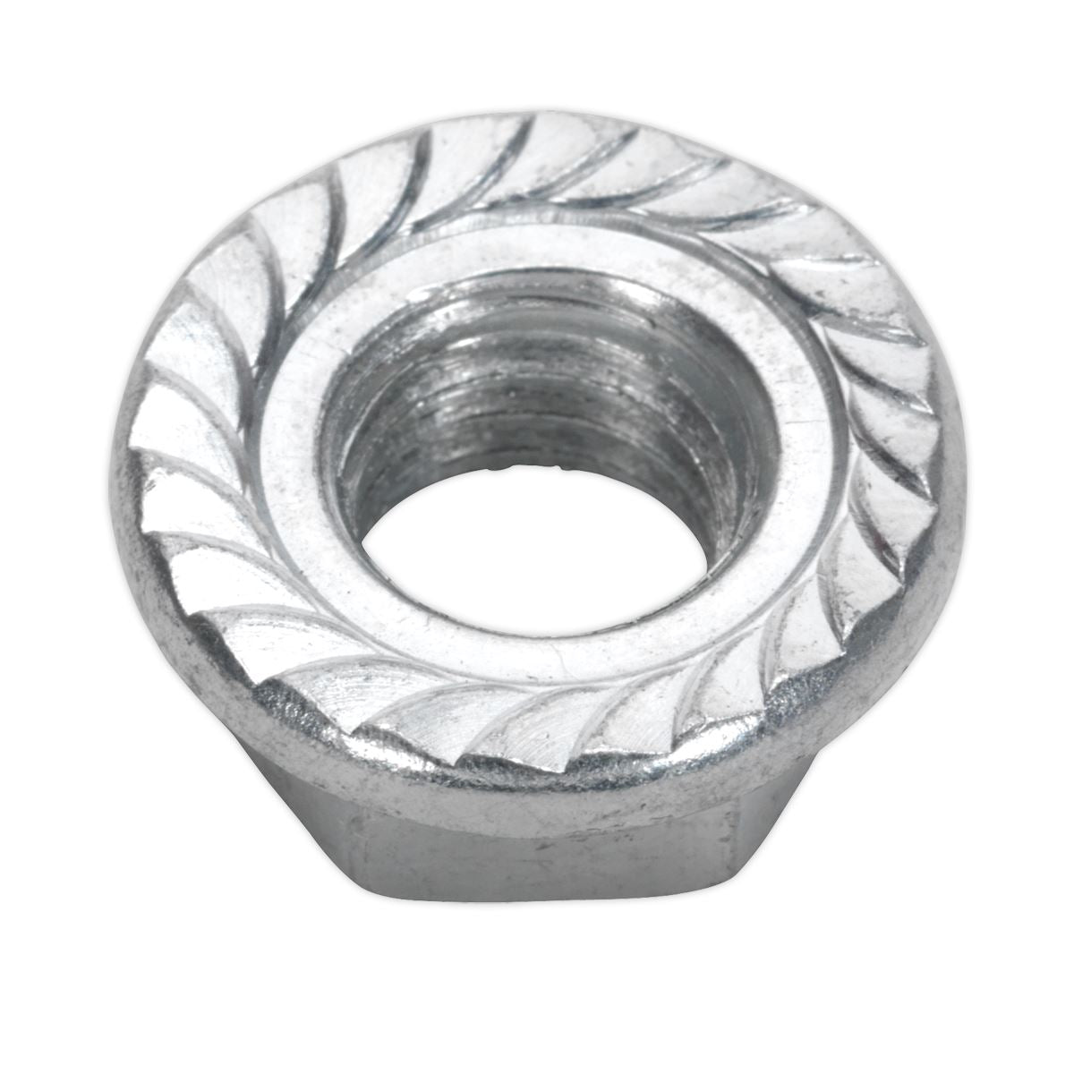 Sealey Flange Nut Serrated M12 Zinc Pack of 50 FN12