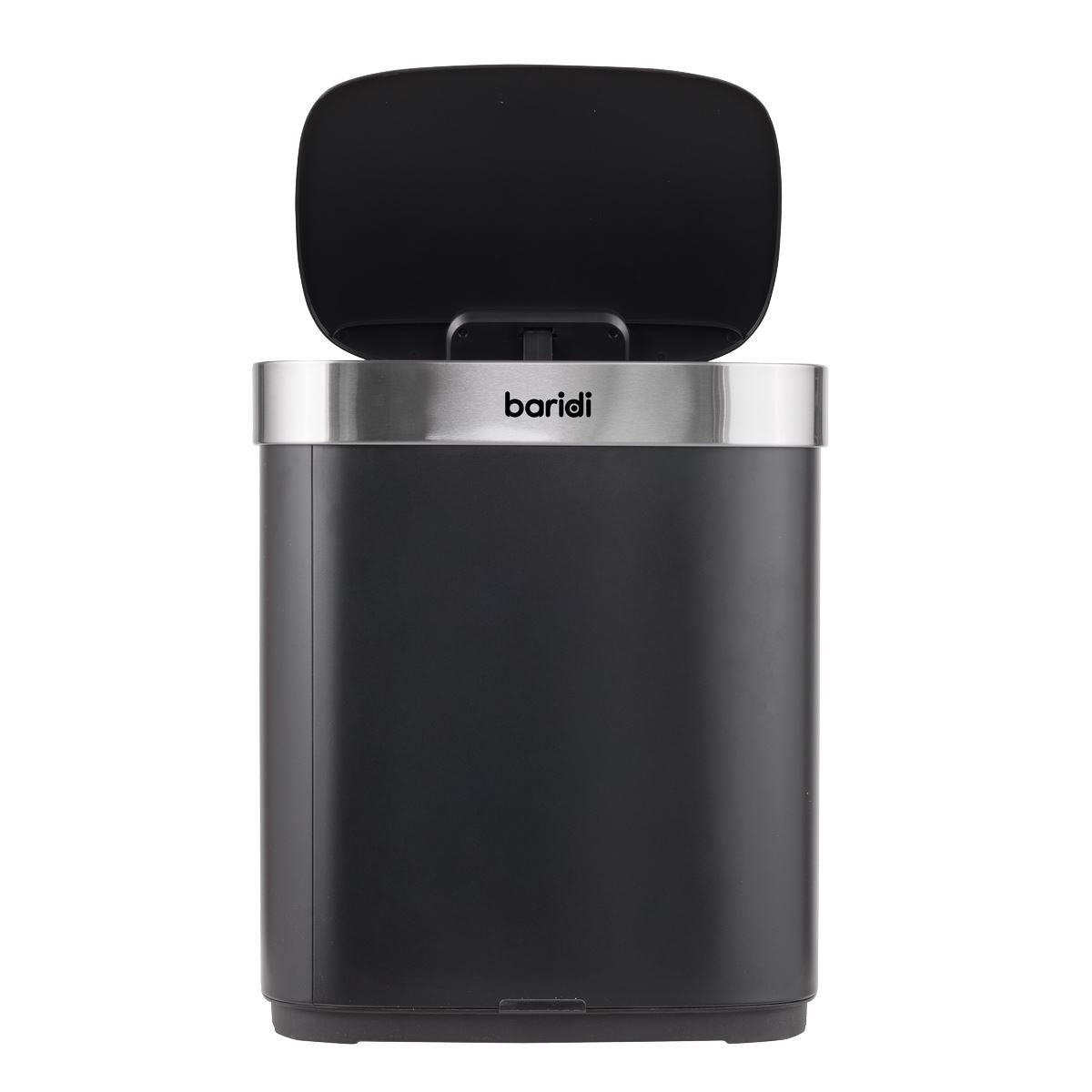 Baridi Sensor Bin 50L - Black/Stainless Steel DH281