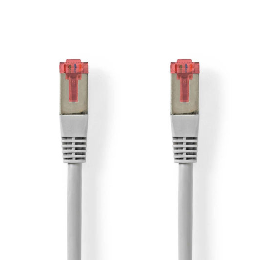 Nedis CAT6 Cable RJ45 Male RJ45 Male SF/UTP 0.5m Round PVC Grey Label