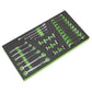 Sealey Siegen Tool Tray with Specialised Spanner Set 30pc - Metric S01274