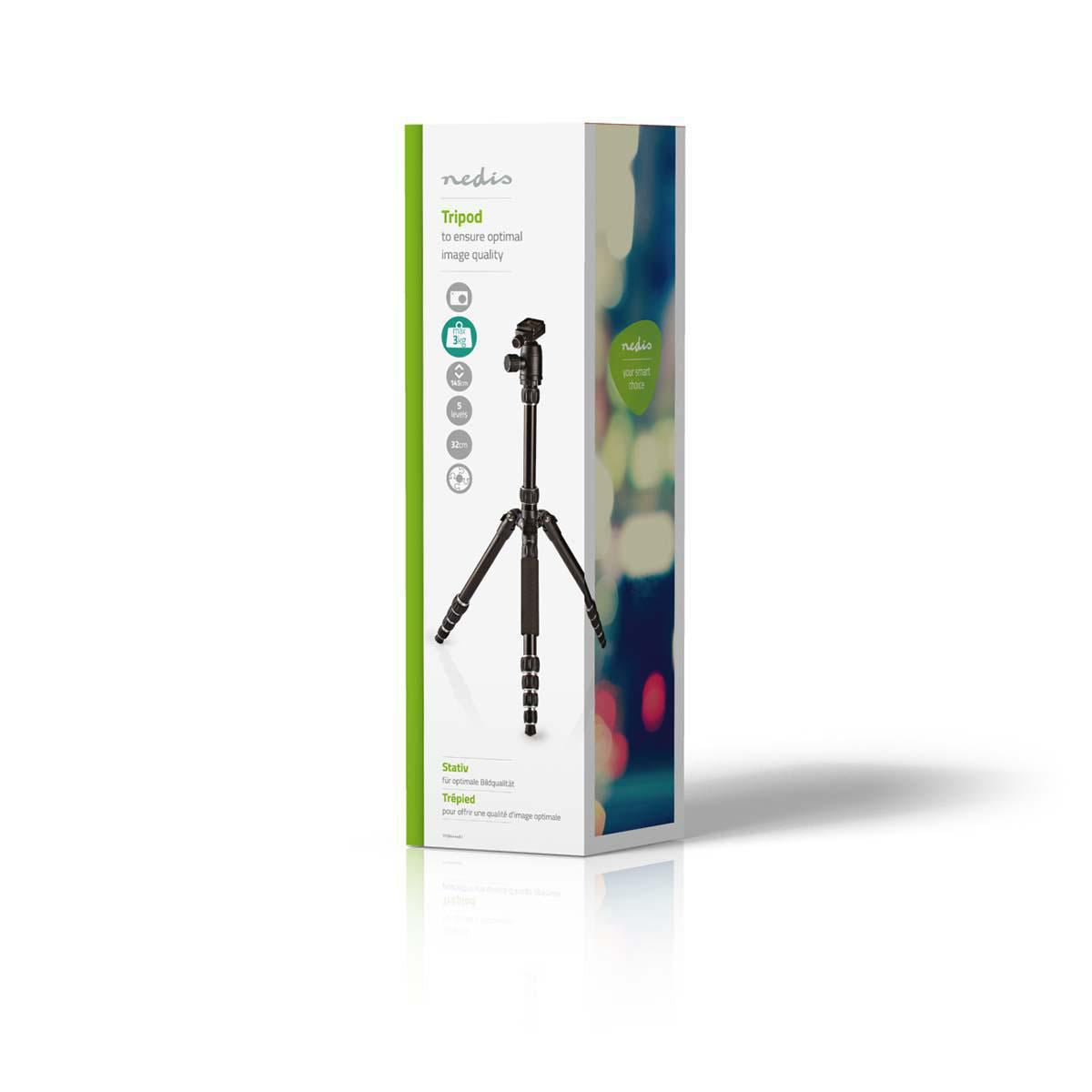 Nedis Tripod Max 3 kg 145cm Black TPOD4444BK