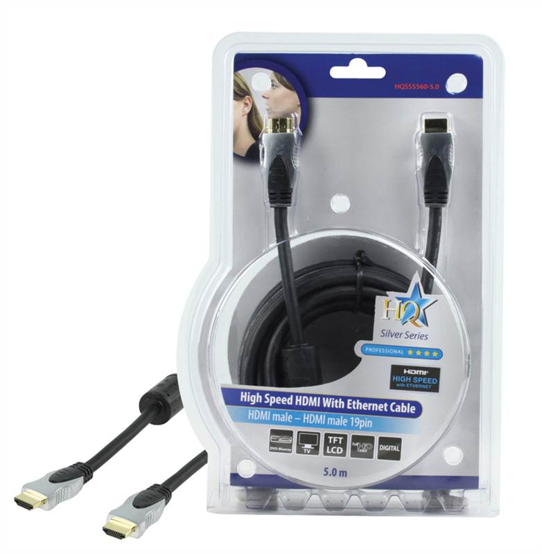 HQ High quality High Speed HDMI cable With ethernet 5.00 m