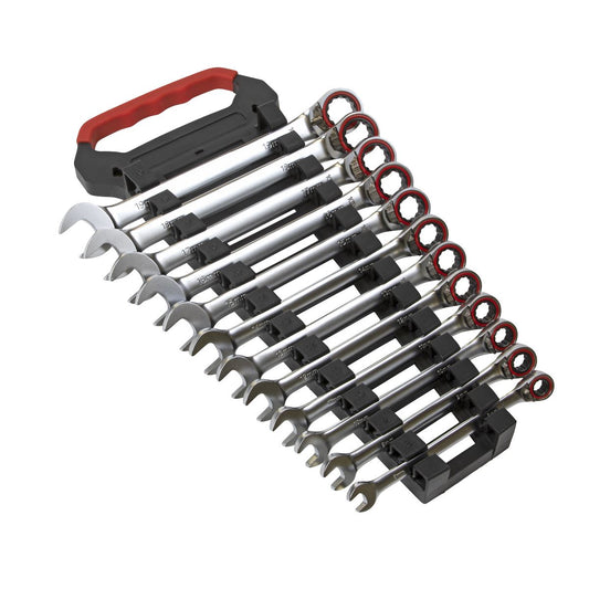 Sealey Reversible Ratchet Comb. Spanner Set 12pc Platinum Series AK63944