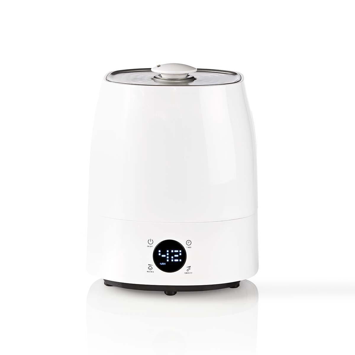 Nedis Humidifier 5.5L Hygrometer LED Screen Timer HUMI120CWT