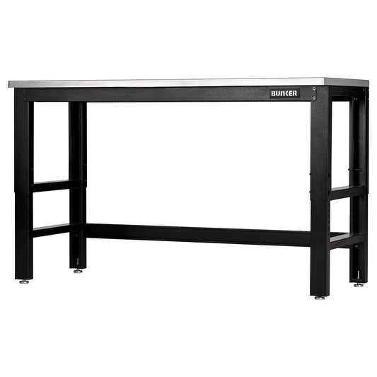 BUNKER Workbench with Stainless Steel Worktop, 1550mm