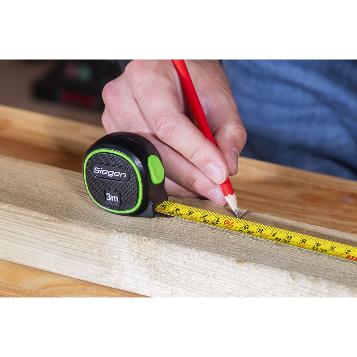 Sealey Siegen Metric/Imperial Auto Lock Tape Measure 3m(10ft) x 16mm S01327