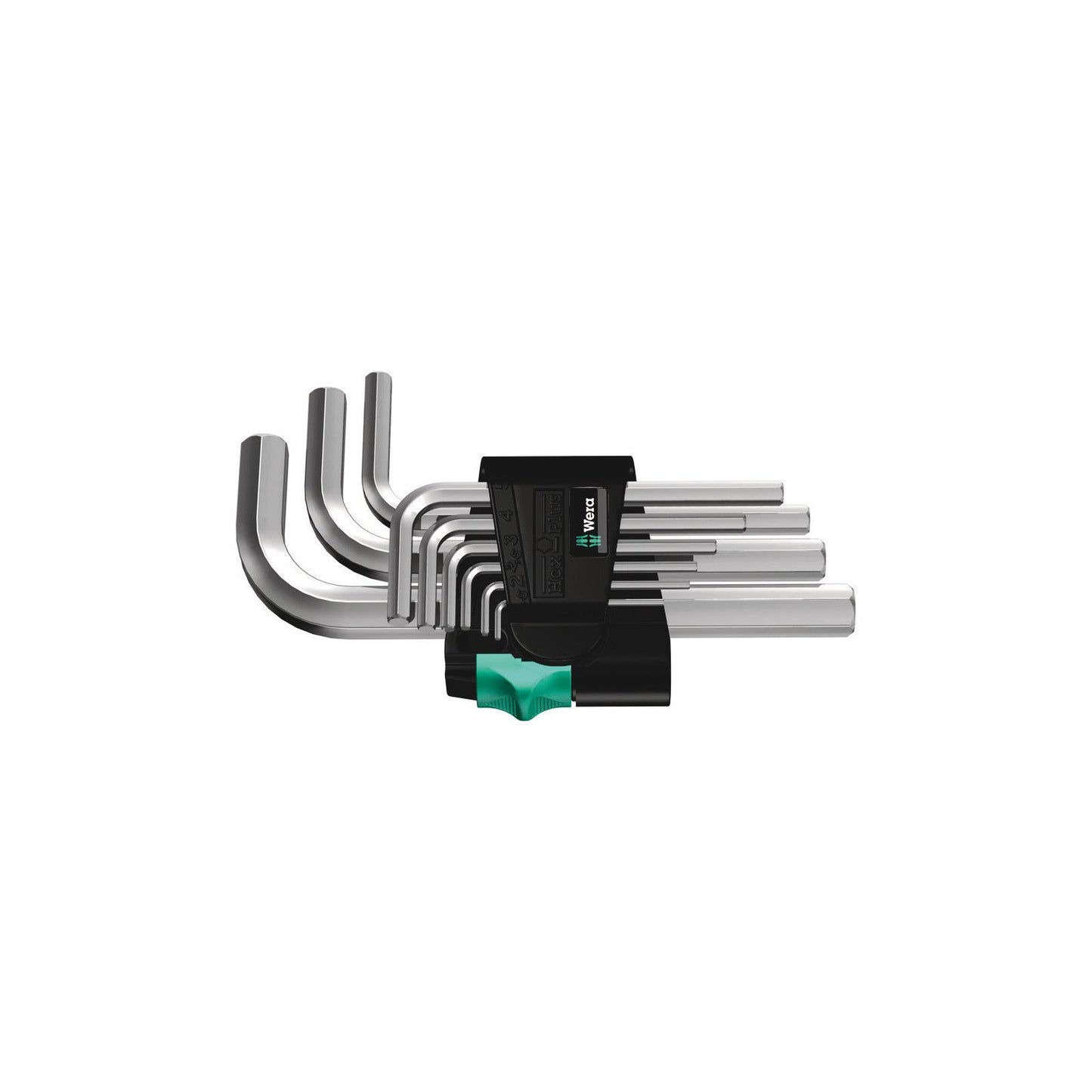 Wera 950/9Sm N Hex Key Set 1.5-10.0 Short Chrome Plated 9Pc 021406