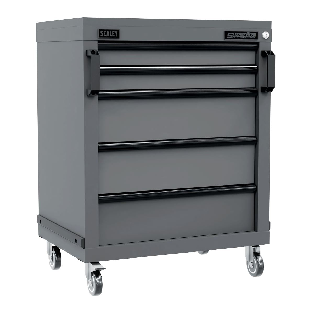 Sealey Superline Black Edition Modular Mobile Cabinet 5 Drawer 650mm APMS34BE