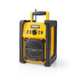 Nedis Jobsite FM Radio 15W Bluetooth® IPX5 Carrying Handle Yellow/Black - RDFM3100YW