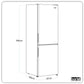 Baridi 70/30 Low Frost Fridge Freezer 157L Capacity - White DH252