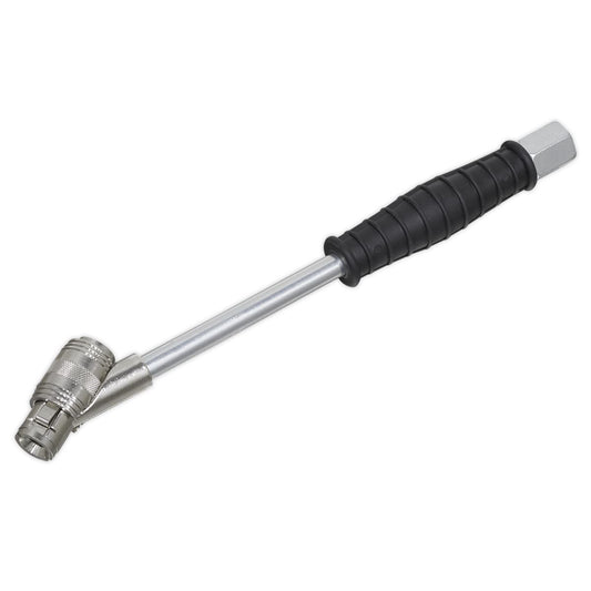 Sealey Connector Twin Clip-On Type for Tyre Inflators 1/4"BSP SA37/C/CLIP