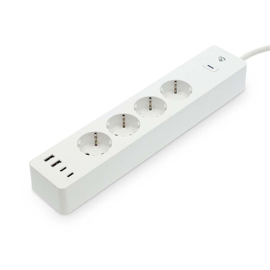 Nedis Smart EU Power Strip Wi-Fi Hybrid USB A/USB-C 16A 3680W 2m