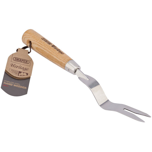 Draper Draper Heritage Stainless Steel Hand Weeder with Ash Handle - 99027